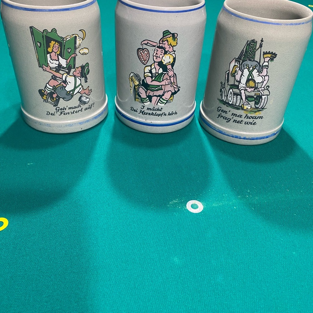 Lot of 3 Gerz beer stein mugs Made in‎ Germany